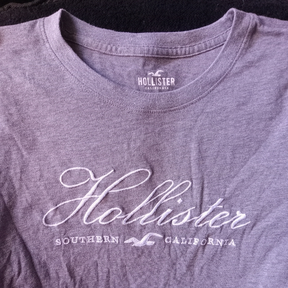 Hollister Gray Juniors' T-Shirt